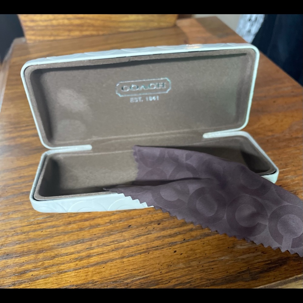 Coach Eyeglass Case with cloth